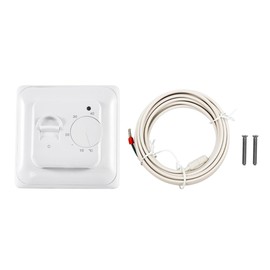 DollaTek Home Nonprogrammable Thermostats Electric Heating Manual Thermostat Underfloor Appliance Floor Sensor 230V-240V AC 16A 4 Wire