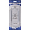 Plymor White Vinyl Finish Wall Mountable Plate Hanger, 8" H