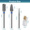 CGBE Nail Drill Attachments, 3/32 Inch Tungsten Carbide Bits for