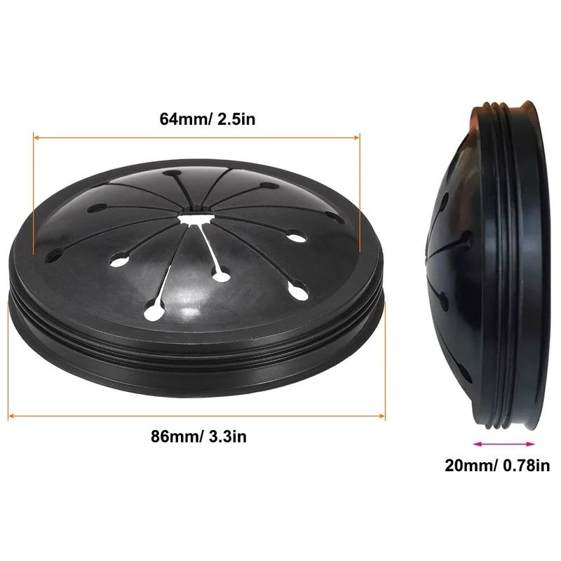 AAWUUT Garbage Disposal Splash Guard,3-3/8 Inch Kitchen Sink Drain Plug,Splash