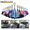 MRTLLOA 40/49/56 Inch Oversize Windproof Inverted Reverse Upside Down Umbrella,