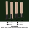 4 PCS Adjustable Fence Post Brackets Post Support, Fit Wood
