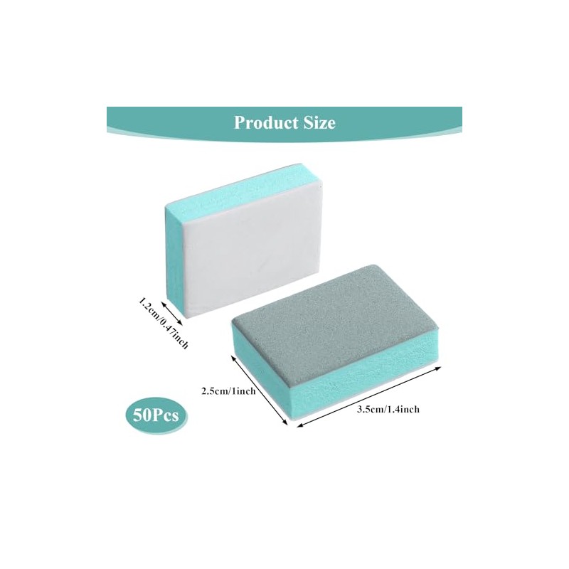 50Pcs Nail Buffer Block and Shine Kit, Mini Nail Buffer