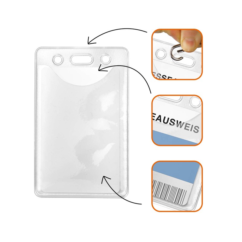 Karteo Card Sleeves DIN A7 Format [Pack of 50] Vinyl