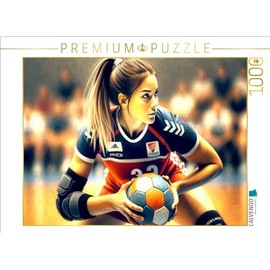 CALVENDO Puzzle Women's Handball: Focused Intensity | Size