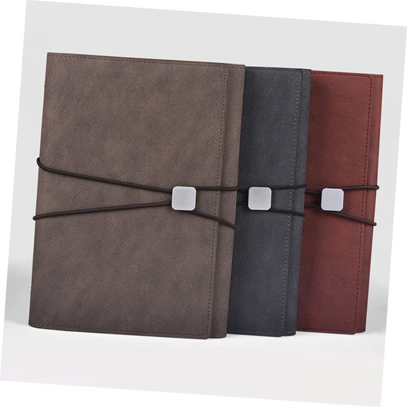 Operitacx Business Style A5 Notebook with Strap and Pen Holder