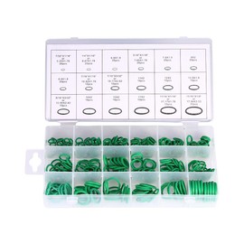 270Pcs Green Car Air Conditioning Rubber O-Ring Tools, Car Auto Vehicle Repair Air Conditioning HNBR Seals Assortment Kit