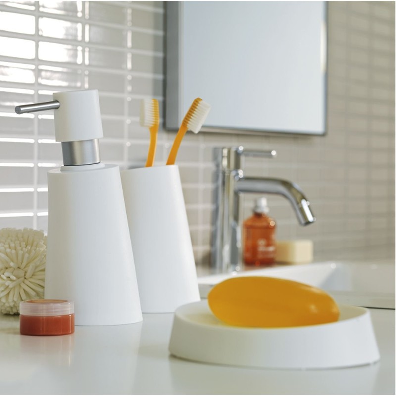 Spirella WC Bürste Klobürste Toilettenbürste hochwertig „Move“ mit hygienischem Behälter