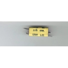 Western Electric NOS Western Electric Yellow Film Capacitor 535HY – .505uFd 1%
