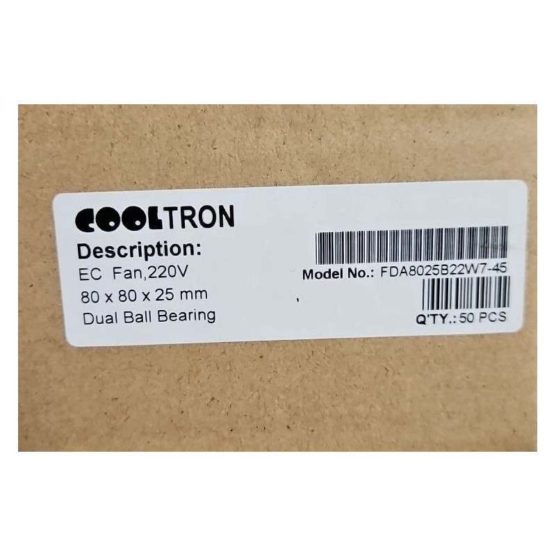 COOLTRON "NEW" COOLTRON FAN FDA8025B22W7-4