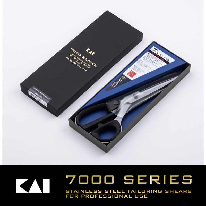 Kai Cutting Scissors, Felt Shears with Regular Size, Left-Handed, 250mm,