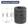 uxcell 7/8" to 7/8" L075 Flexible 3-Piece L-Jaw Coupling Coupler