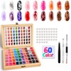 60 Colors Patting Gel Polish Pallete Kit Ombre Nail Art
