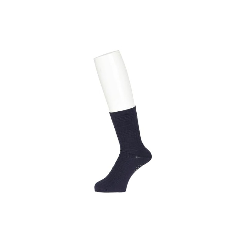 Fukusuke 37789WQ Men's Socks, Checkered Pattern, Crew Length, 2 Pairs