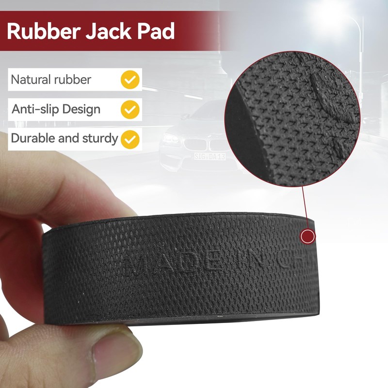 Universal Trolley Rubber Jack Pad Car Lifting Support Pucks Protector