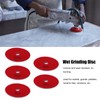 5Pcs 4in Diamond Wet Polishing Pads Soft Grinding Disc Kit