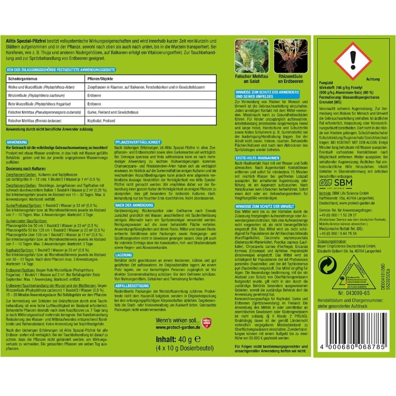 3 x 40 g Alitis Special Mushroom Free