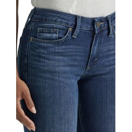 Lee Women's Legendary Mid Rise Bootcut Jean Compass 8 Short