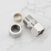 Create idea 4Pcs 12mm Copper Compression Fitting Straight Tube Compression