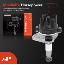 A-Premium Ignition Distributor with Cap and Rotor Compatible with Mazda MPV 1991-1994, B2600 1990-1993, 2.6L