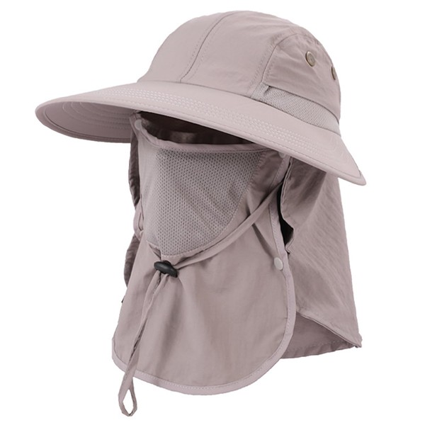 Harlang Fishing Hats Men Women Sun Bucket Hat Ponytail UPF