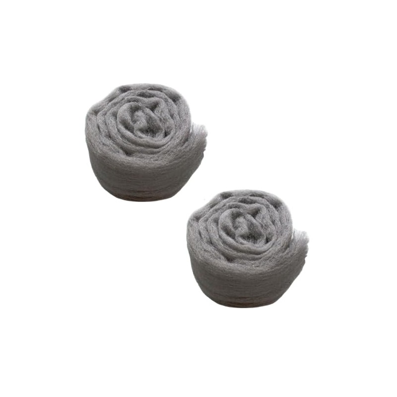 Iron Straw/Steel Wool 0000-2 Rolls - Ideal for Woodworking and
