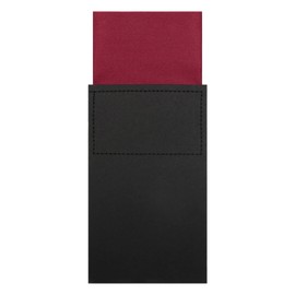 LJBFNN Pocket Squares for Men, Prefolded Mens Handkerchiefs Flat Handkerchief Pocket Square on Card for Suit Accessories (Burgundy)