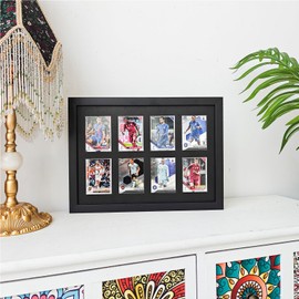 Wall Memorabilia Display Cabinet,Baseball Card Display Cabinet,Sports Card Display Stand,Trading Card Display Stand can Hold 8 Sports Cards, Suitable forsports Cards footballbaseball basketballhockey