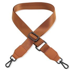 Shoulder Strap for Handbag Laptop Bag – Brown [Metal Colour: Black] – Length Adjustable 89-142 cm – Width 3.8 cm – Replacement Strap Shoulder Strap for Laptop Bag
