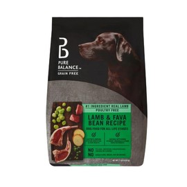 Pure~Balance Lamb & Fava Bean Recipe Dry Dog Food, Grain-Free ~ 11 Lbs ~ (1 Pack)