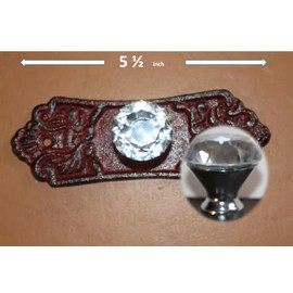 Vintage Folk Victorian Furniture Hardware Drawer Pulls Cast Iron, HW-107-2 Items