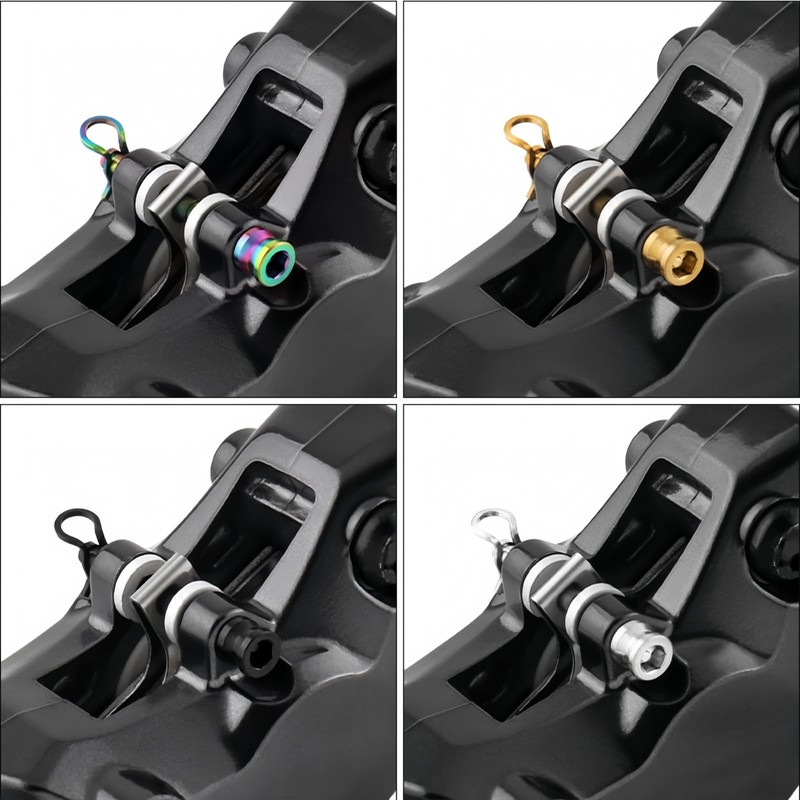 JMFahrrad Titanium Bike Disc Brake Caliper Bolts, Mountain Bicycle Brake