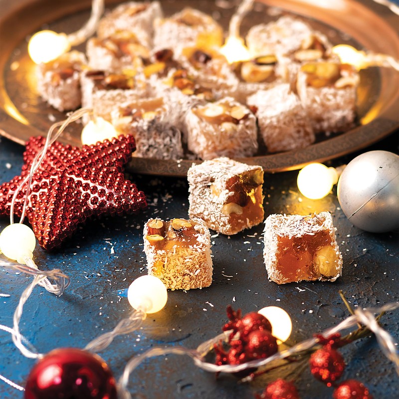 Hazer Baba Turkish Delight Candy with Pistachio, Almond, Hazelnut &