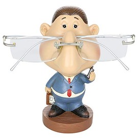 GIFTS PLAZA (D) Eyeglass Holder Display Stand for Men, Businessman, 5.5 Inches Present for Man