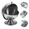 Stainless Steel Sugar Bowl with Roll Top Lid Kitchen Condiment