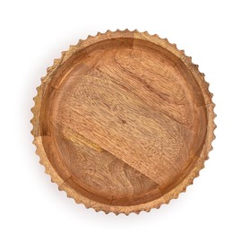 Kimona Fruit Bowls Wooden Fruit Bowl or Candy Bowl, Elevate Your Space with A Unique Bowl Centerpiece (25.4cm x 25.4cm x 6.35cm)