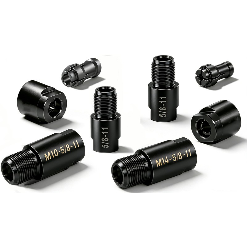 4PCS Adapter, 2PCS Angle Grinder to Die Grinder Adapter 5/8"-11