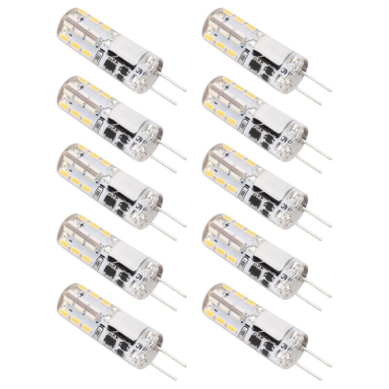 10Pcs G4 LED Bulbs 24LED 1.2W Bi Pin Light Source