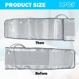 Blutdruckmanschette,Blutdruckmanschette Oberarm,Blutdruck Manschette,Manschette Für Blutdruckmessgerät,Manschette Blutdruckmessgerät,22-32 Cm Armumfang(Silbergrau)