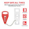 Portable Door Lock 2Pack Extra Lock for Additional Privacy and
