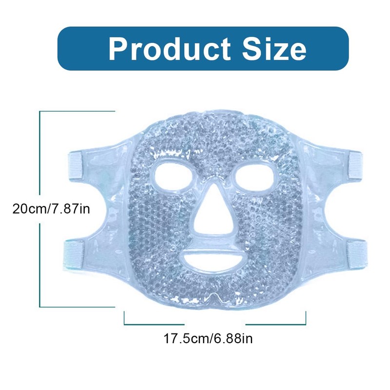 SGERUFZ Cooling Mask Face, Eye Mask, Cooling, Gel Face Mask,