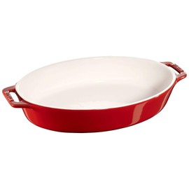 Oval Dish Color: Cherry, Size: 13.9"