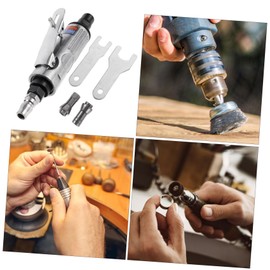 Gadpiparty Air-powered Pneumatic Straight Die Tool for Precision Grinding Polishing and Carving Compact Design for Woodworking and Metalworking Applications