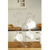 Premier Housewares 8 Cup Mug Tree - Chrome