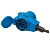 CEE Adapter Cable Angle Coupling with Socket to Earthing Contact