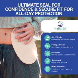 20PCS Ostomy Barrier Strips – Elastic, Leakproof, Waterproof Ostomy Tape for Skin - Hydrocolloid Ostomy Supplies - Medical-Grade Adhesive Seal Strip for Ileostomy, Urostomy, Colostomy Bags