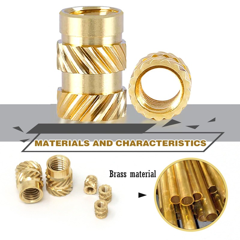 Threaded Insert, Press-in Nuts, Brass Embedding Nuts, Knurled Nuts, Threaded