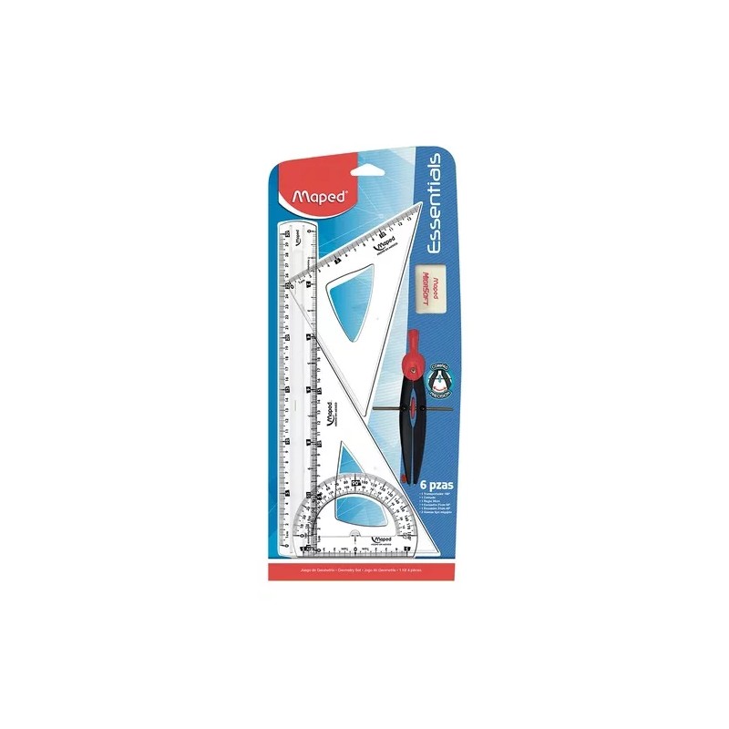 Maped Juego De Geometria Maped Con 5 Piezas Irrompibles