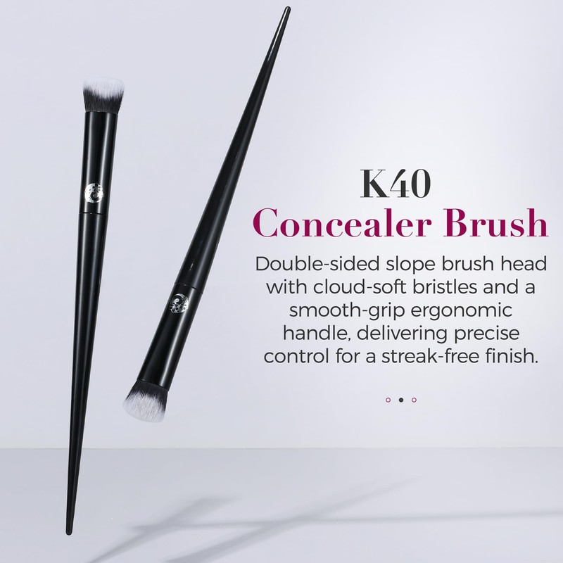 ENERGY Concealer Brush– Angled Synthetic Bristles for Seamless Under Eye