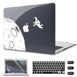 CISSOOK Compatible with MacBook Air 13 inch Case 2017, 2015-2010 Release A1466 A1369 Without Touch ID, Plastic Hard Shell&Keyboard Cover&Screen Protector&Webcam Cover for Older Air 13.3", Astronaut